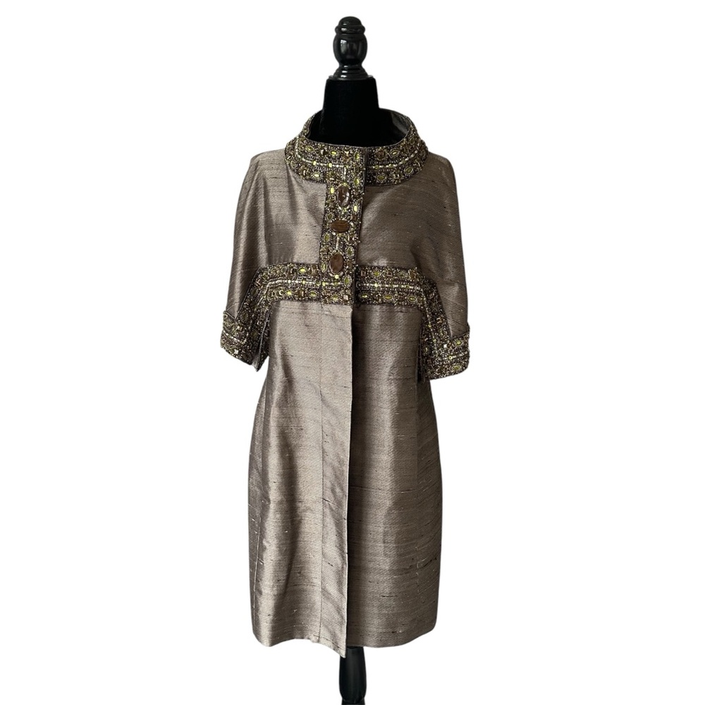 Escada Metallic Embellished Coat size 36